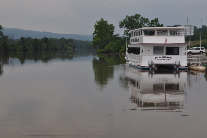 River boat on the Mohawk River, Herkimer, NY